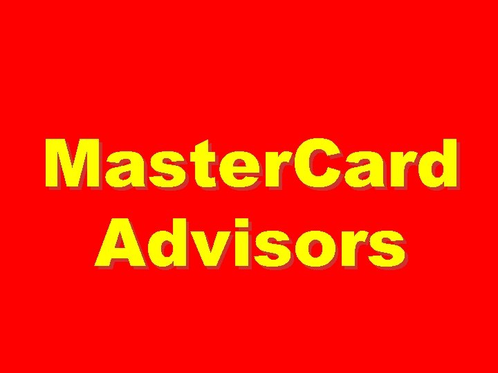Master. Card Advisors 