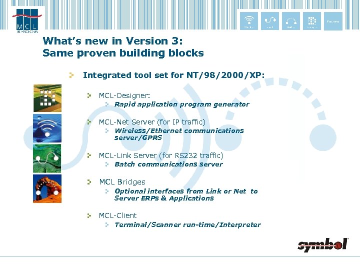 What’s new in Version 3: Same proven building blocks Integrated tool set for NT/98/2000/XP: