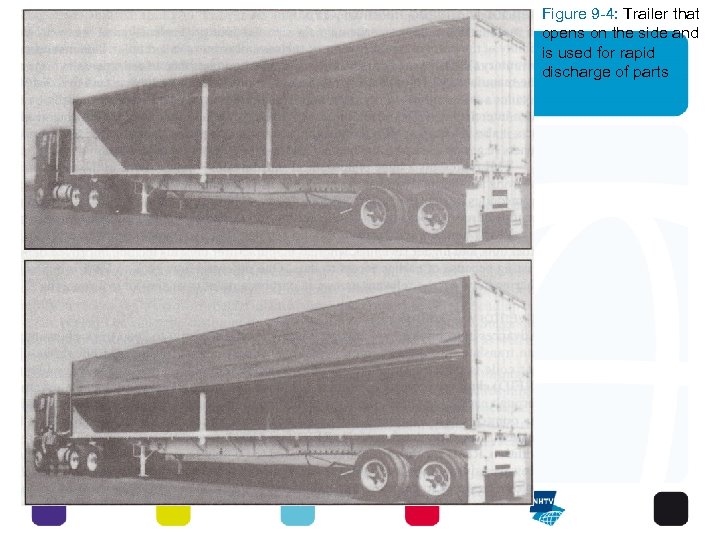 Figure 9 -4: Trailer that opens on the side and is used for rapid