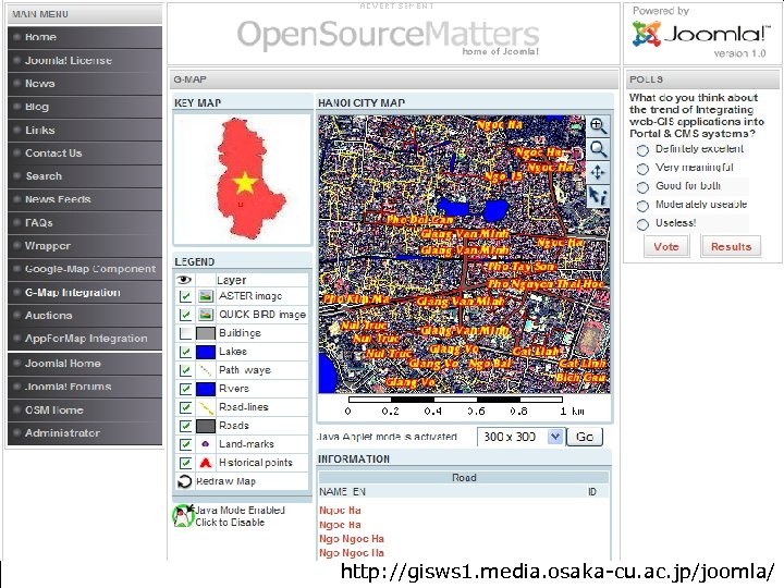 http: //gisws 1. media. osaka-cu. ac. jp/joomla/ 