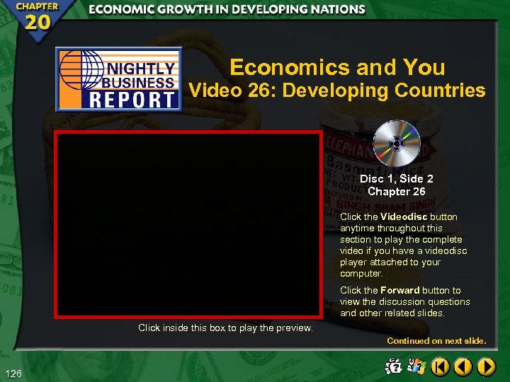 Economics and You Video 26: Developing Countries Disc 1, Side 2 Chapter 26 Click