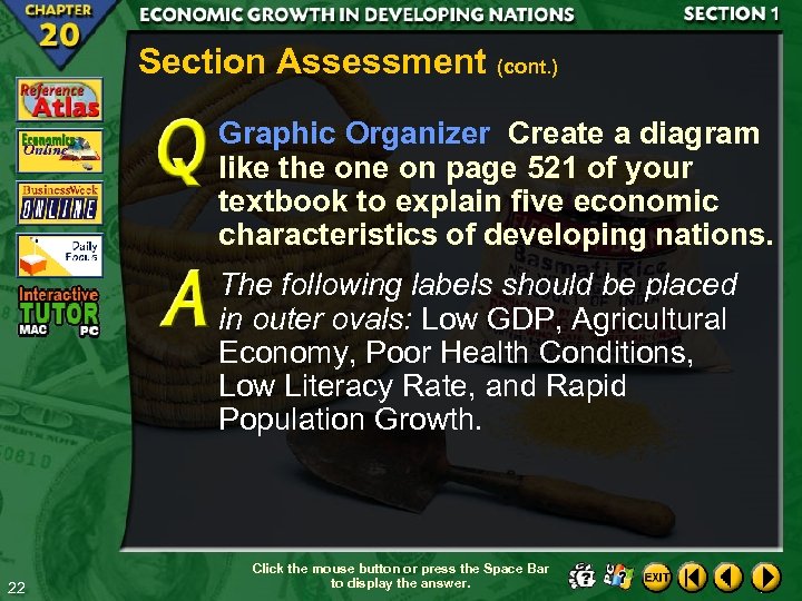 Section Assessment (cont. ) Graphic Organizer Create a diagram like the on page 521
