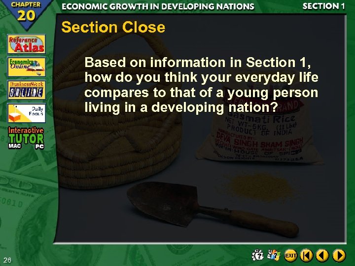 Section Close Based on information in Section 1, how do you think your everyday