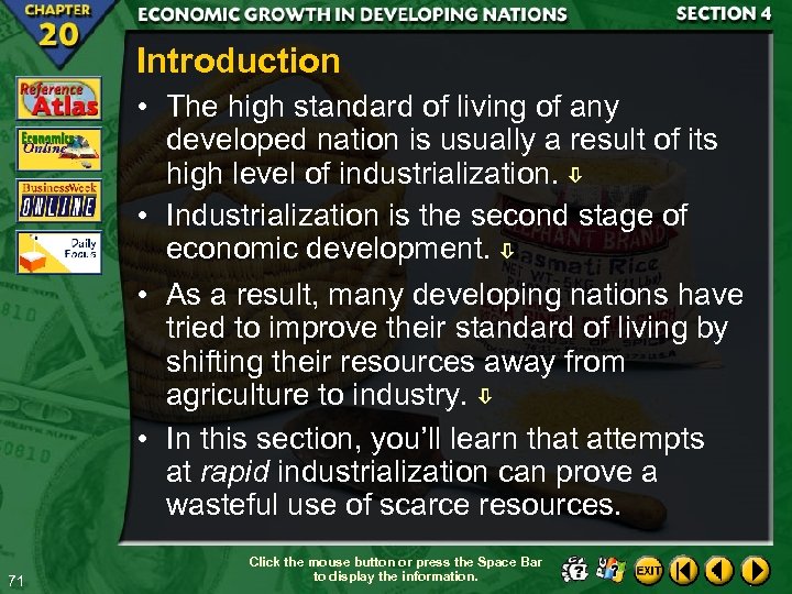 Introduction • The high standard of living of any developed nation is usually a