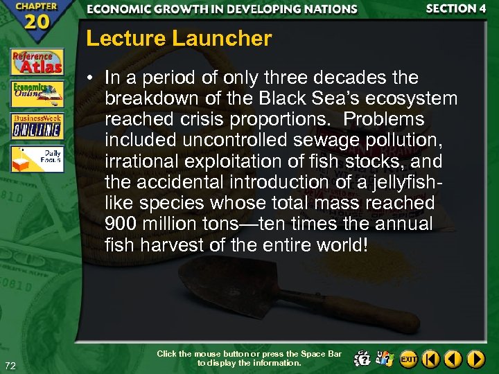 Lecture Launcher • In a period of only three decades the breakdown of the