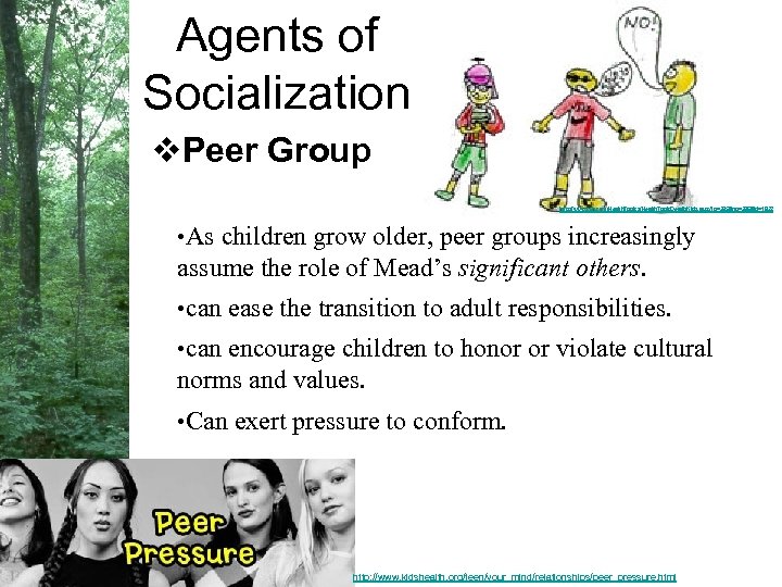 Agents of Socialization v. Peer Group http: //www. cyh. com/Health. Topics/Health. Topic. Details. Kids.