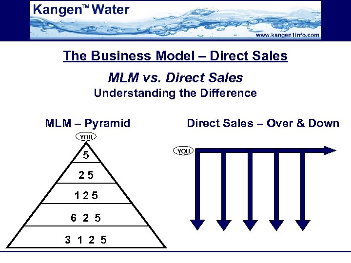 The Business Model – Direct Sales MLM vs. Direct Sales Understanding the Difference MLM