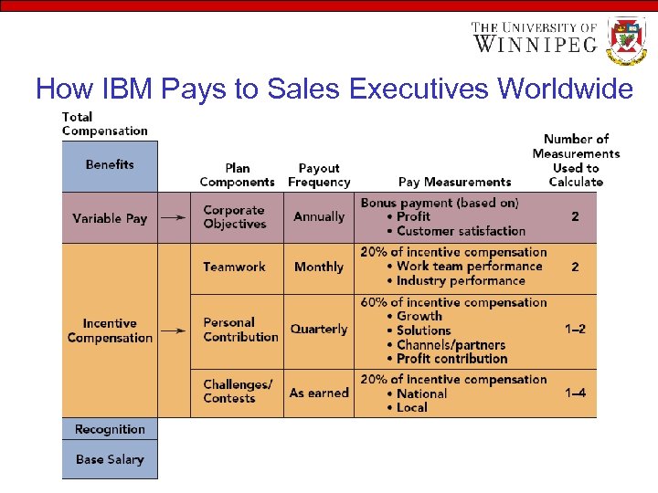 How IBM Pays to Sales Executives Worldwide 
