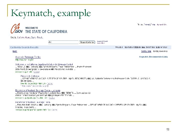 Keymatch, example 12 