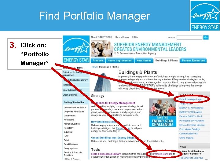 Find Portfolio Manager 3. Click on: “Portfolio Manager” 