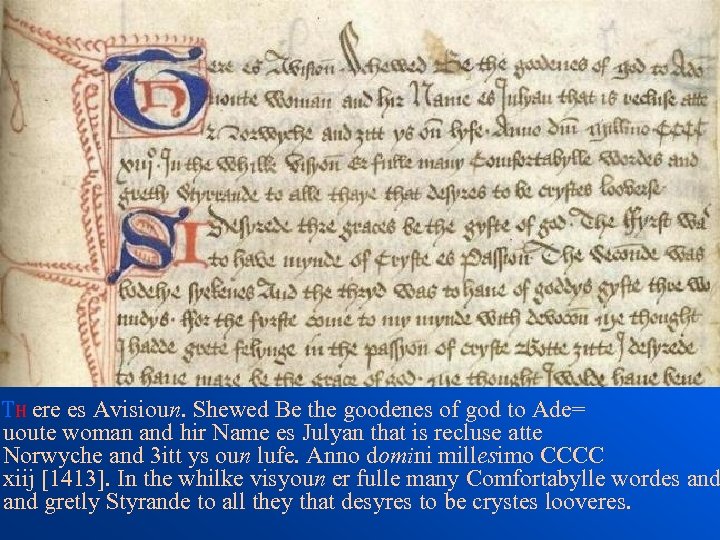  TH ere es Avisioun. Shewed Be the goodenes of god to Ade= uoute