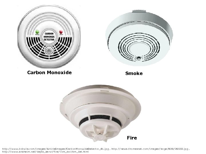 Carbon Monoxide Smoke Fire http: //www. bobvila. com/images/Article. Images/Carbon. Monoxide. Detector_01. jpg , http: