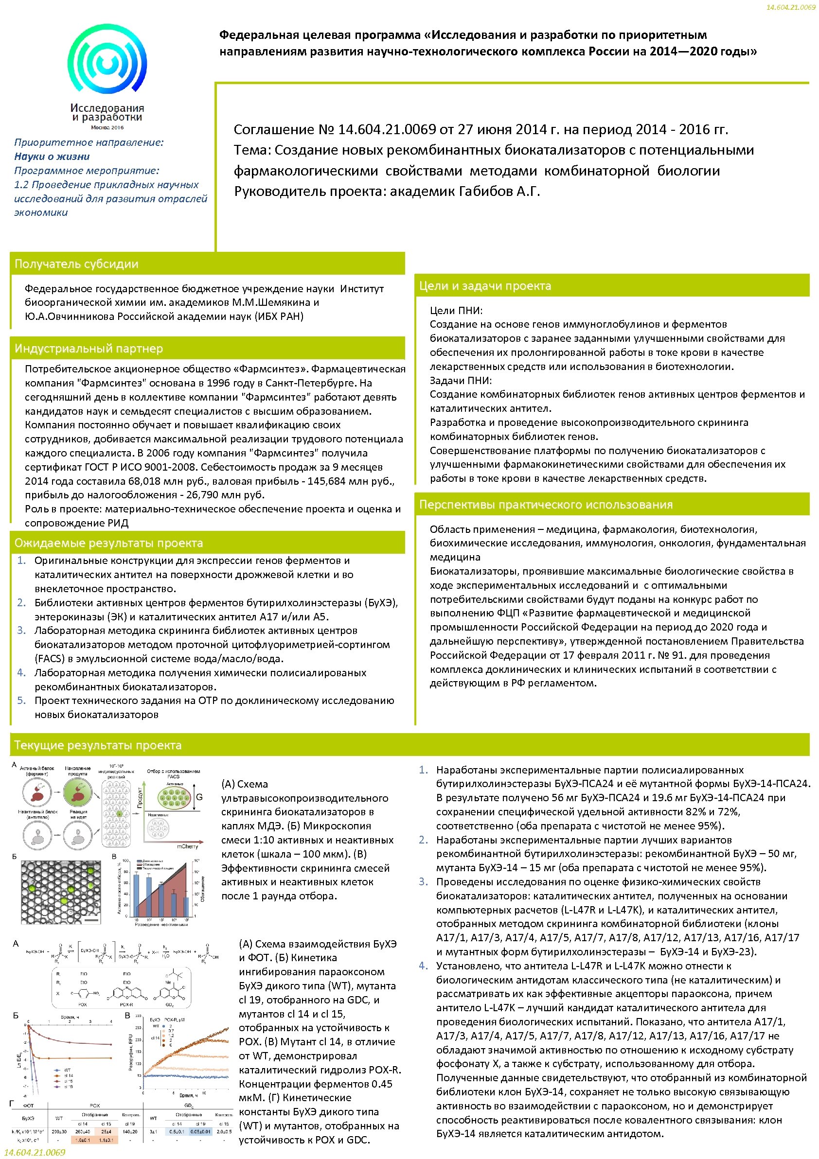 14. 604. 21. 0069 Федеральная целевая программа «Исследования и разработки по приоритетным направлениям развития