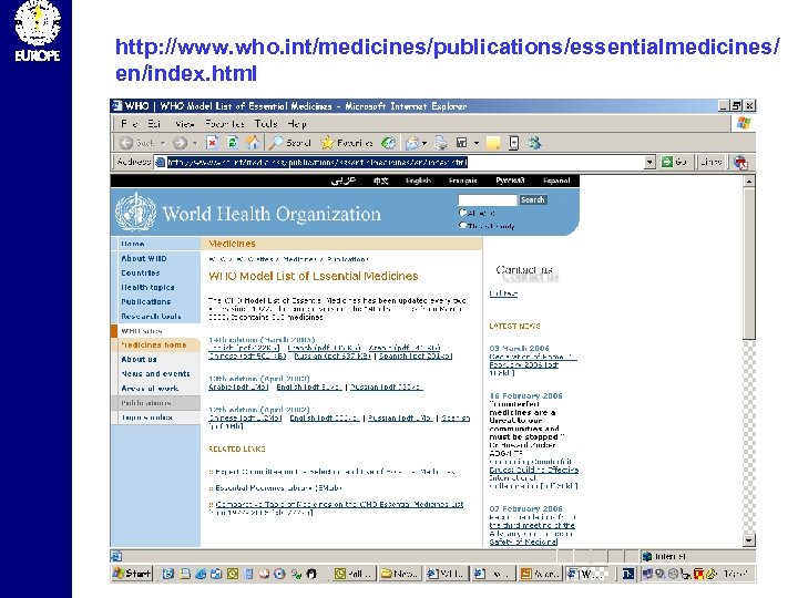 http: //www. who. int/medicines/publications/essentialmedicines/ en/index. html 