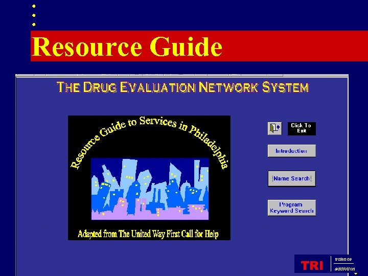 Resource Guide TRI science addiction 