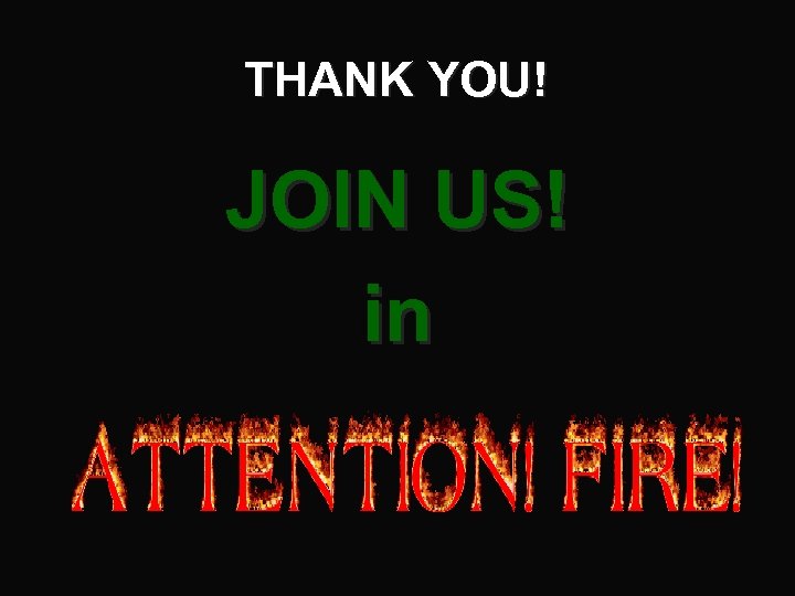 THANK YOU! JOIN US! in 
