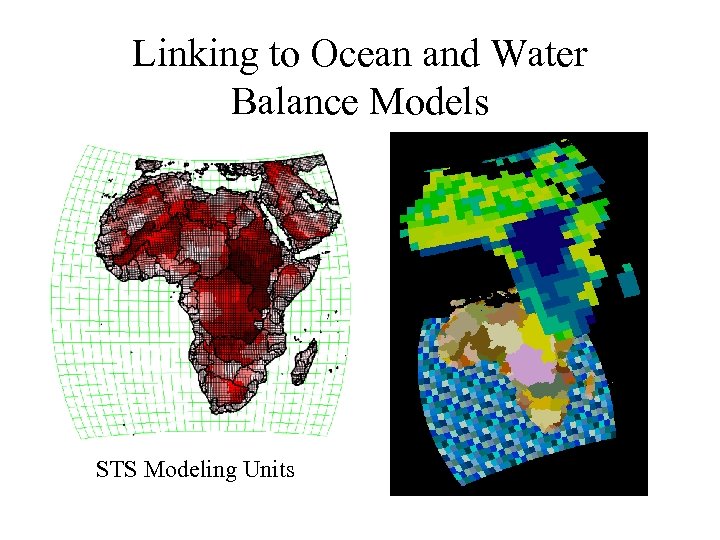 Linking to Ocean and Water Balance Models STS Modeling Units 