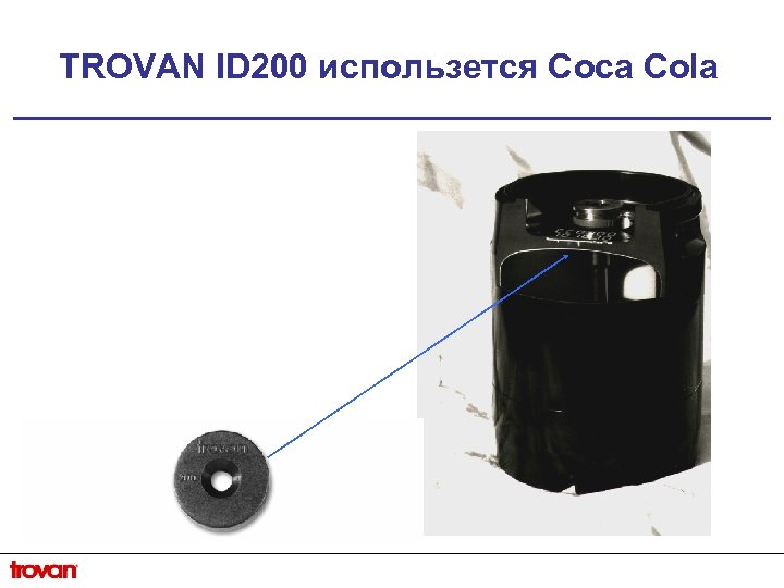 TROVAN ID 200 использется Coca Cola 