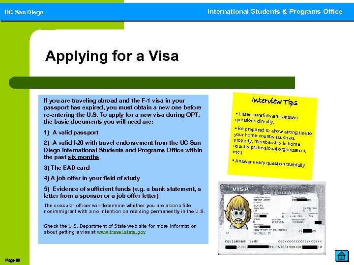 International Students & Programs Office International Students and Programs Office UC San Diego Applying