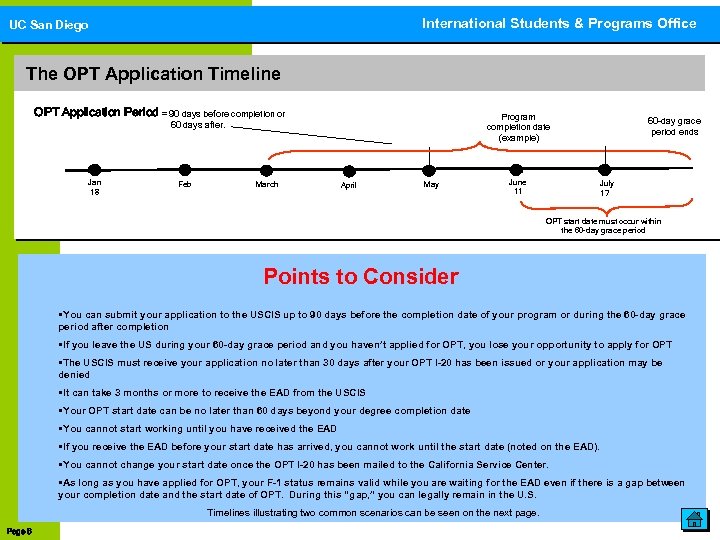 International Students & Programs Office International Students and Programs Office UC San Diego The