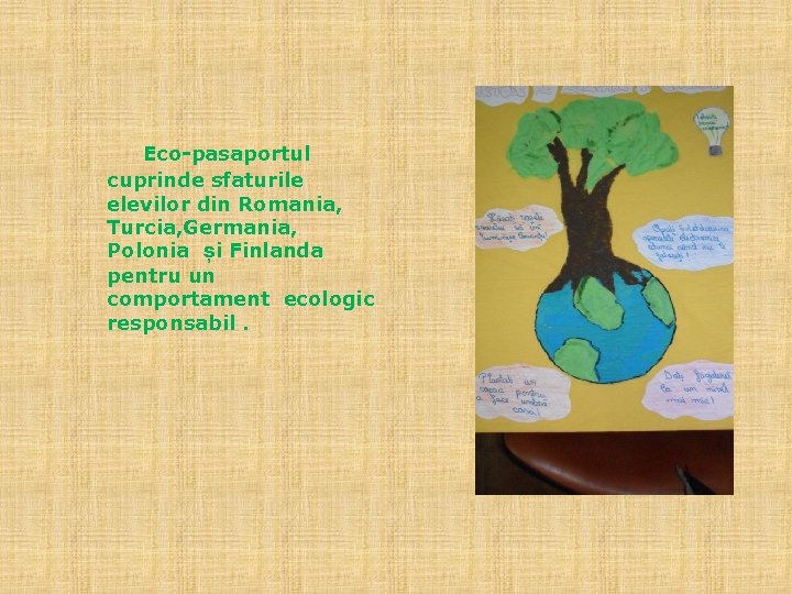 Eco-pasaportul cuprinde sfaturile elevilor din Romania, Turcia, Germania, Polonia și Finlanda pentru un comportament