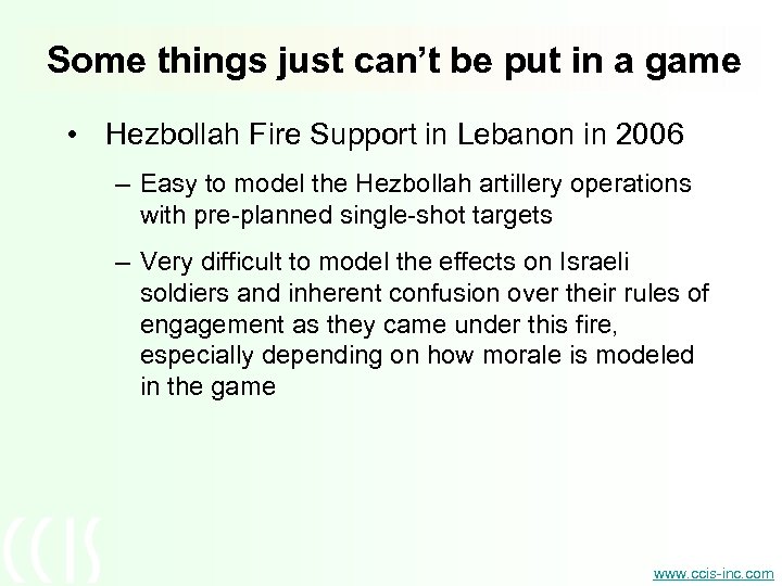 Some things just can’t be put in a game • Hezbollah Fire Support in