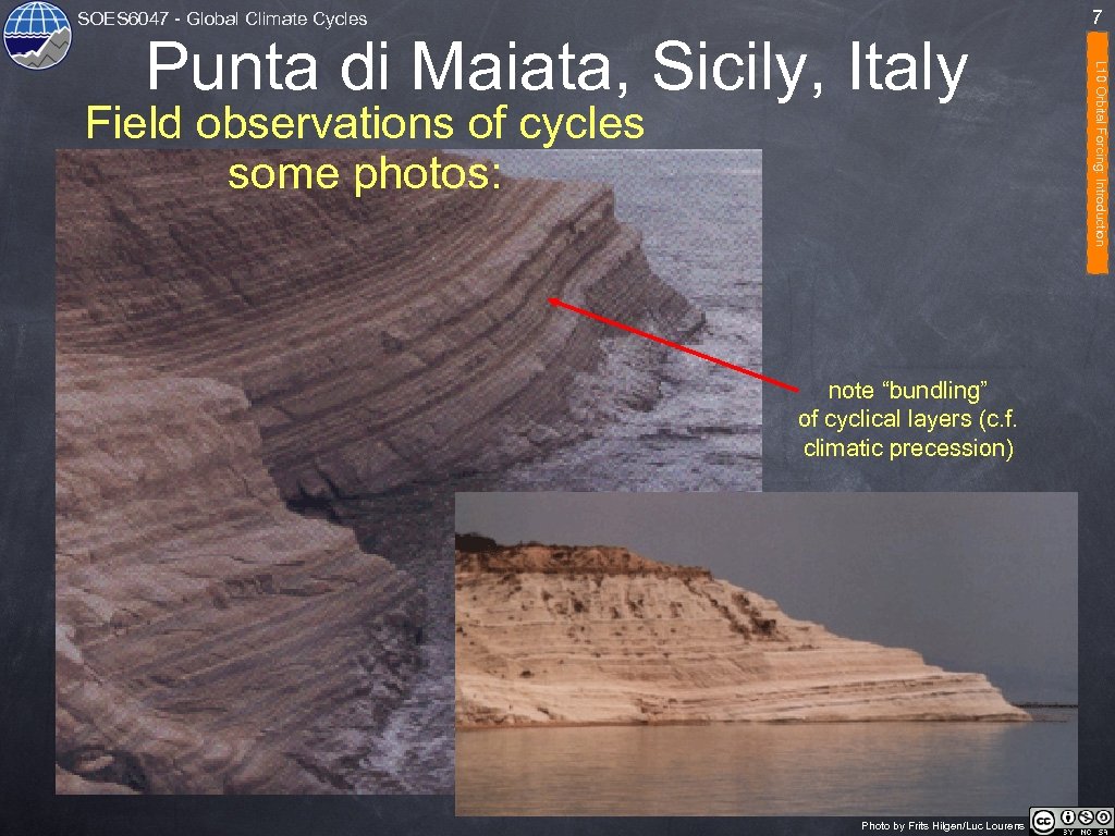 SOES 6047 - Global Climate Cycles Field observations of cycles some photos: note “bundling”