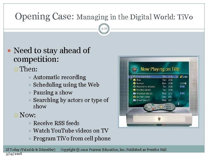 Opening Case: Managing in the Digital World: Ti. Vo 3 -66 Need to stay