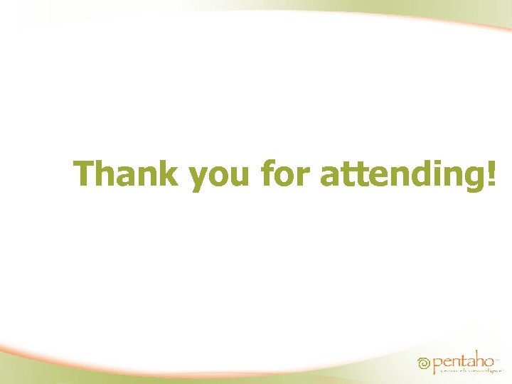 Thank you for attending! 