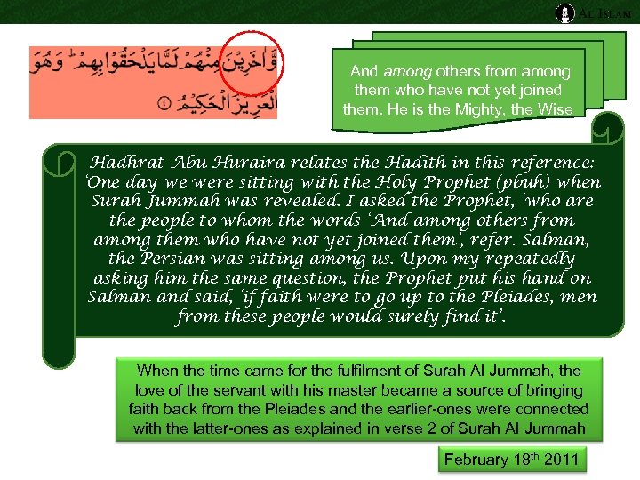  And among others from among them who have not yet joined them. He