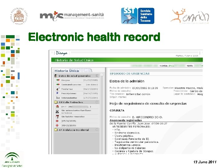 Electronic health record 13 June 2011 