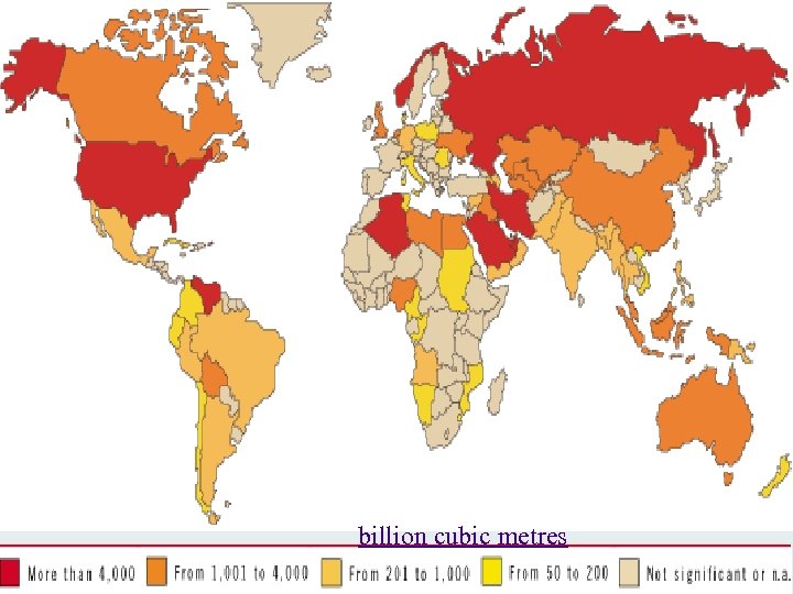 billion cubic metres 