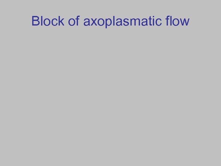 Block of axoplasmatic flow 