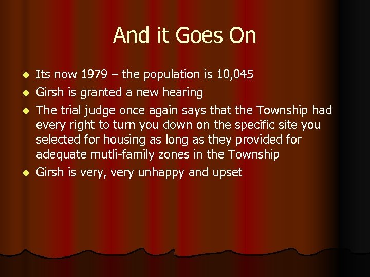 And it Goes On l l Its now 1979 – the population is 10,