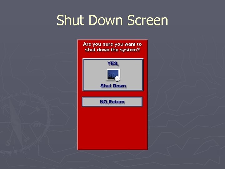 Shut Down Screen 
