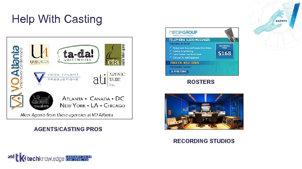 Help With Casting ROSTERS AGENTS/CASTING PROS RECORDING STUDIOS 