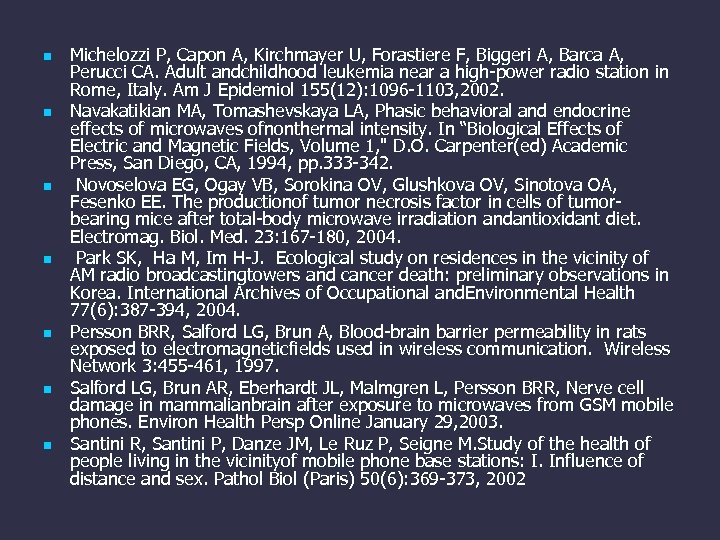 n n n n Michelozzi P, Capon A, Kirchmayer U, Forastiere F, Biggeri A,