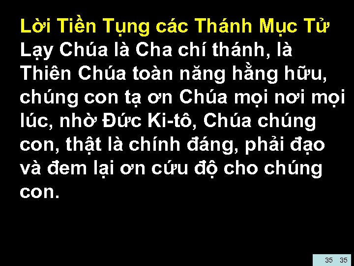  • Lời Tiền Tụng các Thánh Mục Tử • Lạy Chúa là Cha