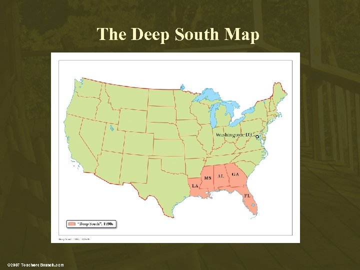 The Deep South Map 