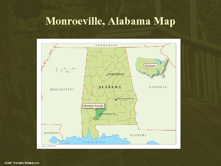 Monroeville, Alabama Map 