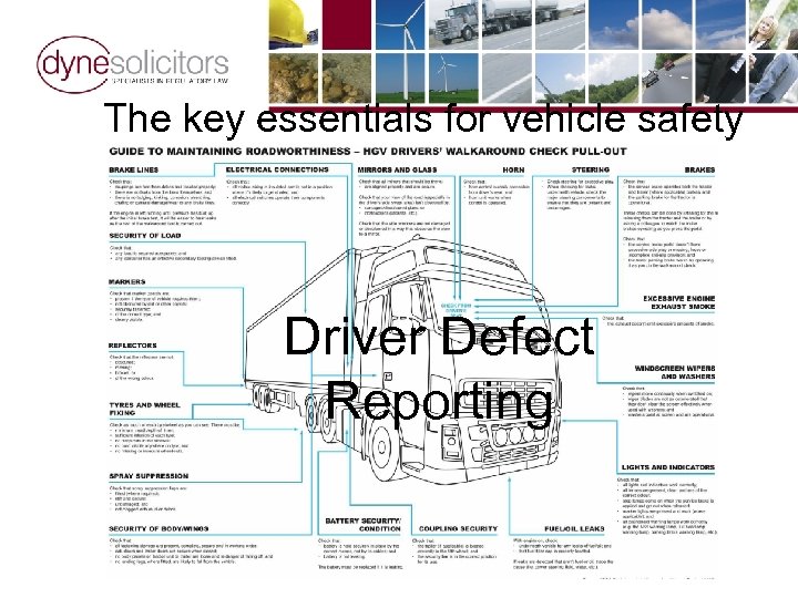 The key essentials for vehicle safety Driver Defect Reporting 