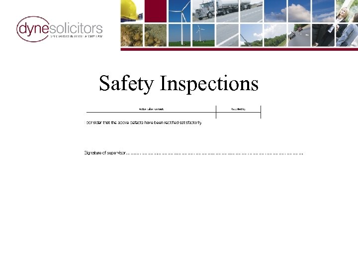 Safety Inspections 