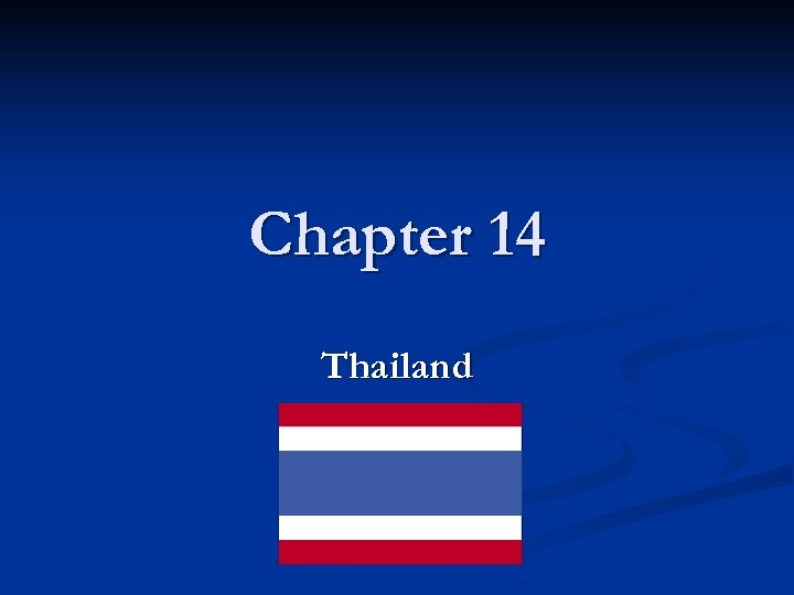 Chapter 14 Thailand 