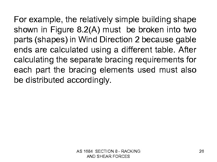 For example, the relatively simple building shape shown in Figure 8. 2(A) must be