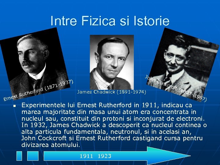 Intre Fizica si Istorie ford ther Ru nest Er n (187 Joh 7) -193