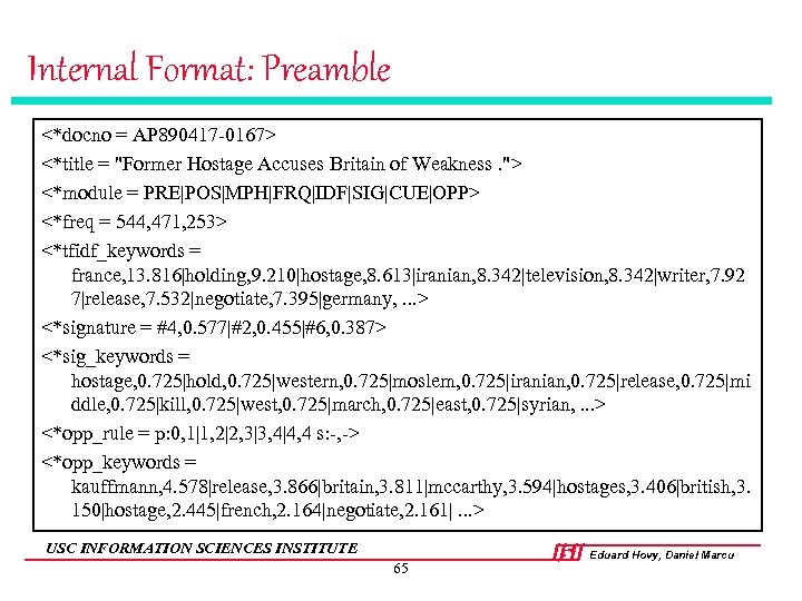 Internal Format: Preamble <*docno = AP 890417 -0167> <*title = 