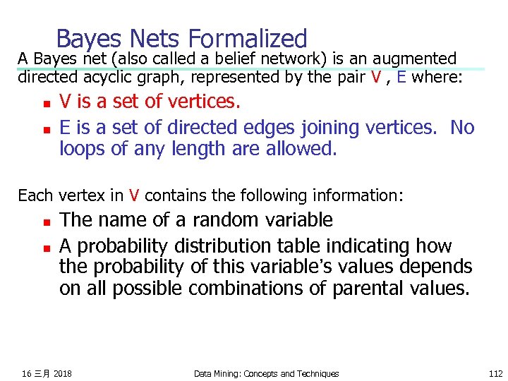 Bayes Nets Formalized A Bayes net (also called a belief network) is an augmented