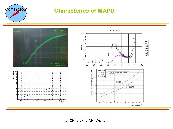 Characterics of MAPD A. Olchevski, JINR (Dubna) 