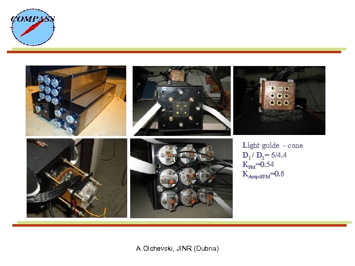 Light guide - cone D 1 / D 2= 6/4. 4 KPM=0. 54 KAmpd/PM=0.