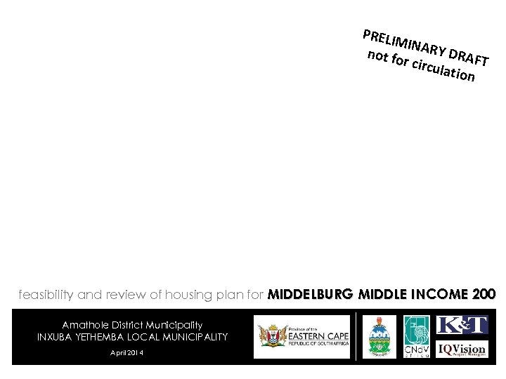 PRELI MINA RY DR not fo AFT r circu lation feasibility and review of